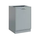 QS - 6D spodní skříňka, 1-dveřová, pravá, 900x600x600, šedá